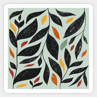 Autumn leaves pattern Sticker